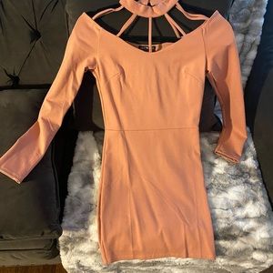 Long sleeve mini dress